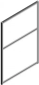 Перегородка 1300 мм RAND RP130SS90 Серый_0