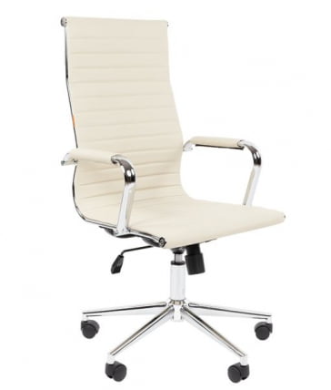 Кресло для руководителя CHAIRMAN 755 экокожа Бежевый_0