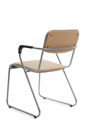 Кресло Nix Plus RCH OMKL-04 Бежевый/Металл окрашенный Хром_4