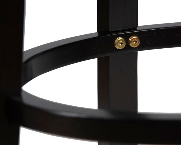 Вращающийся полубарный стул DOBRIN TONY COUNTER (капучино, черный) 2 шт_3