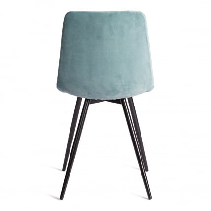 Стул CHILLY (mod. 7095-1) ткань/металл, 45x53х88 см, высота до сиденья 50 см, мятный barkhat 88/черный_3