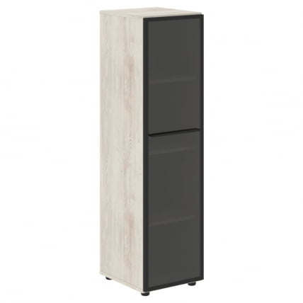 Шкаф колонка со стеклянной дверью LOFTIS LMC 40.2R Сосна Эдмонт_0