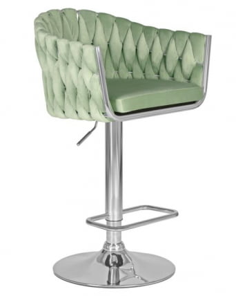Стул барный DOBRIN MARCEL (пудрово-мятный велюр (MJ9-87)) 2 шт_2