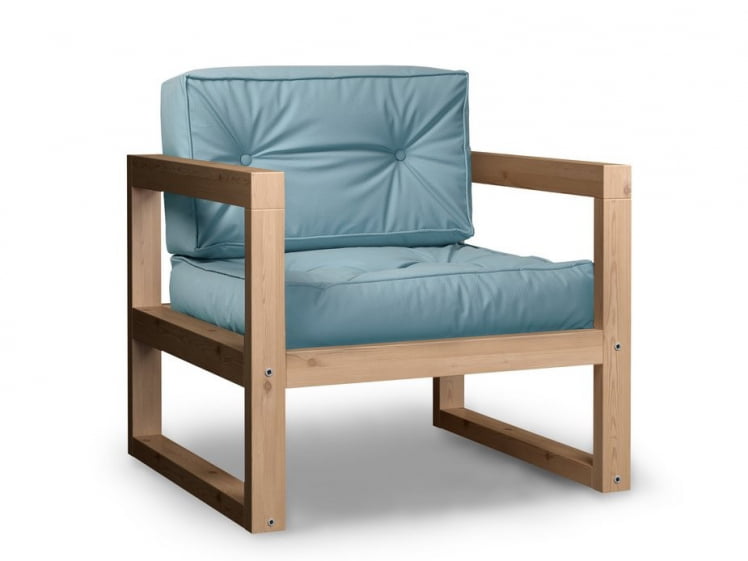 Диван одноместный DEmoku Д-1 серый-натуральный_0