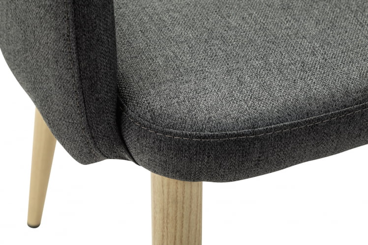 Кресло Ледгер К темно-серый/нат.дуб / Ledger_3