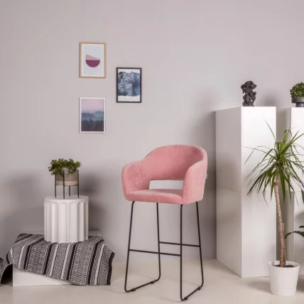 Стул полубарный Oscar (ПБ) Розов/ЛинкЗолот_3