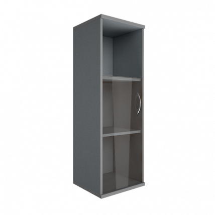 Шкаф средний узкий левый Riva А.СУ-2.2 Л Серый_0