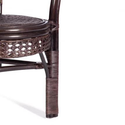 Кресло PELANGI 02/15B / без подушки / ротанг, walnut (грецкий орех)_3