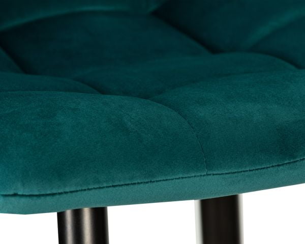 Стул барный ДОБРИН НИCОЛЕ (черные матовые ножки, морской волны велюр (108-119)) 2 шт / DOBRIN NICOLE_8