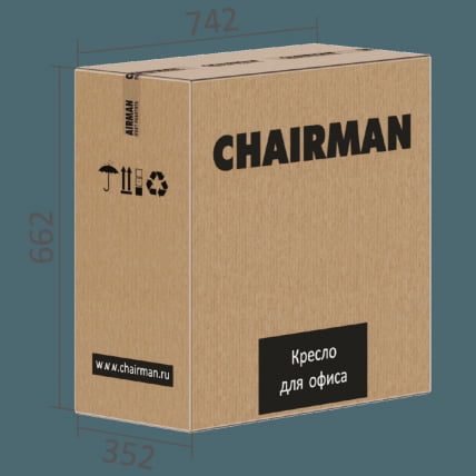 Кресло руководителя CХАИРМАН 535 Черный пластик (БЛАCК) Черный / CHAIRMAN (BLACK)_5