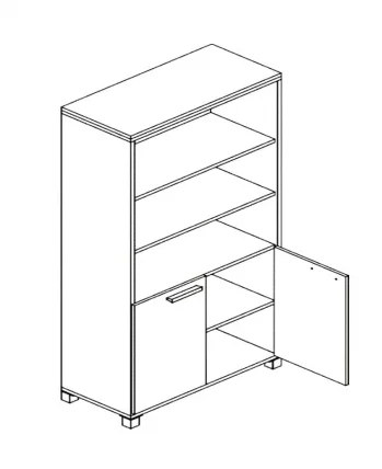 Шкаф для документов Л.Ш-5 орех_0