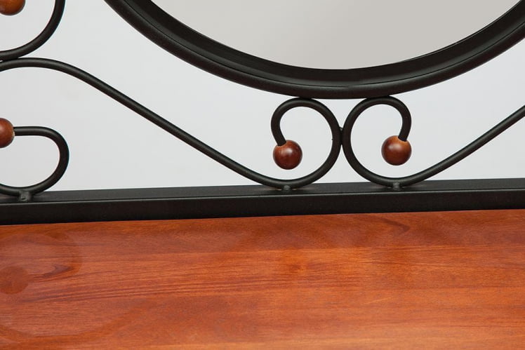 Столик туалетный AT-992 (DT-5) с мягким пуфом_2