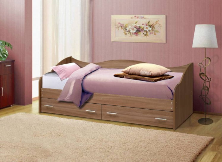 Кровать Софа №1 800*1900 Ясень шимо светлый_0