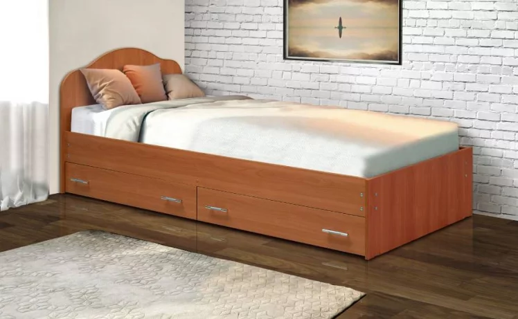 Кровать с ящиками на уголках №3 ЛДСП 900*1900 Венге_0