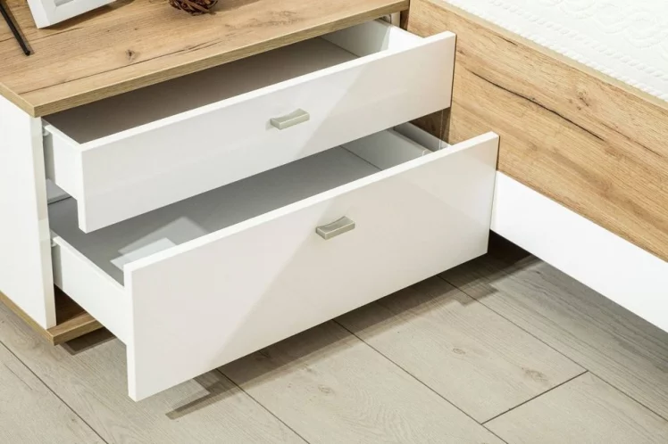 Тумба прикроватная Фиджи ЛД 659.060.000 Дуб Золотой Белый_5