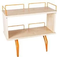 Полка задняя двухъярусная к столу Polka_zz 1/750 (Polka_zz 7/750) Клен Оранжевый_0