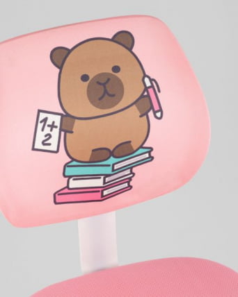 Кресло ЛОЛО Стади (Студй) розовый пластик белый / (Study)_10