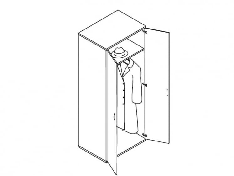 Гардероб IMAGO ГБ-2 Мокачино_1