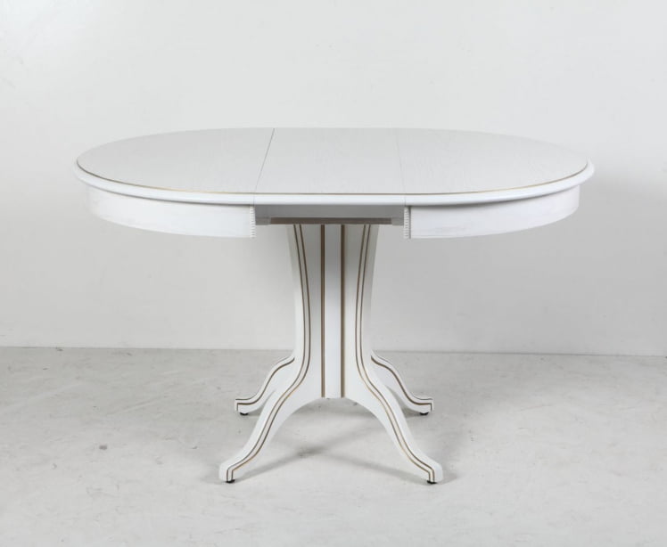 Стол обеденный Орион-5 (d1100) тон 1 с золотой патиной_4