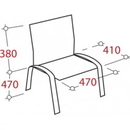 Стул ZP_UP_EChair Rio ИЗО хром пластик 573683 Серый_1