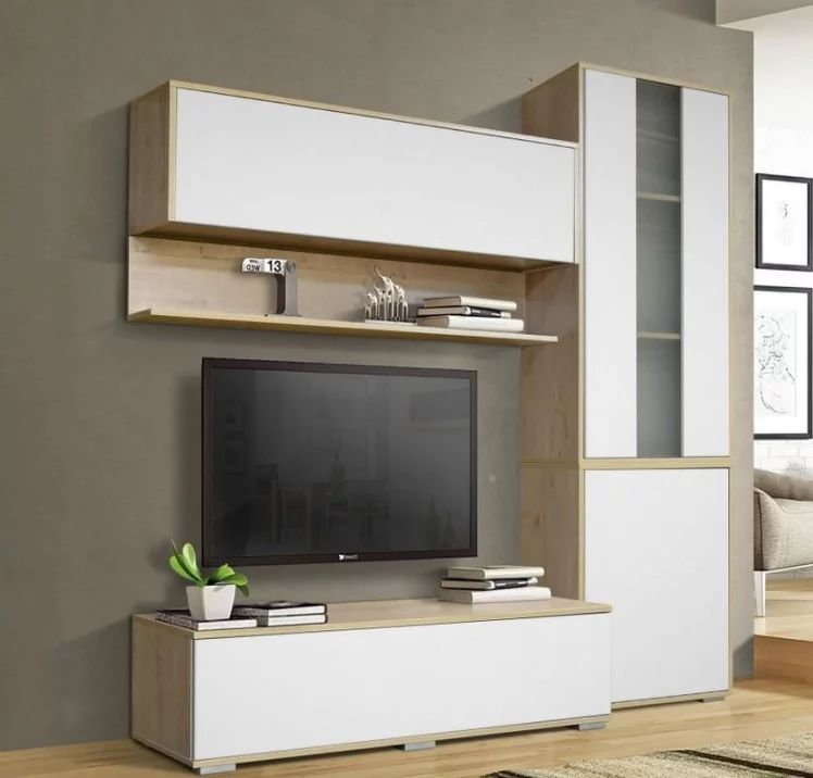 Шкаф навесной Куб К05 Белый софт Дуб ирландский_2