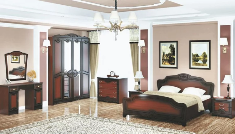 Шкаф трехдверный Лотос  ШР-3 Орех_1