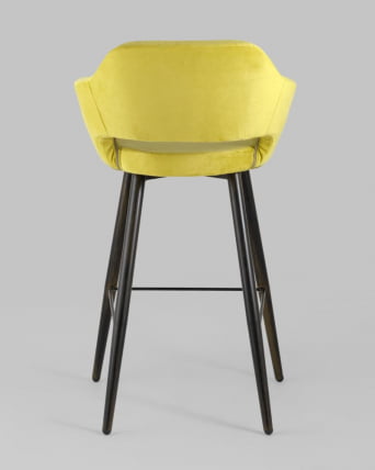 Стул барный Саймон Б велюр Золотистый_4