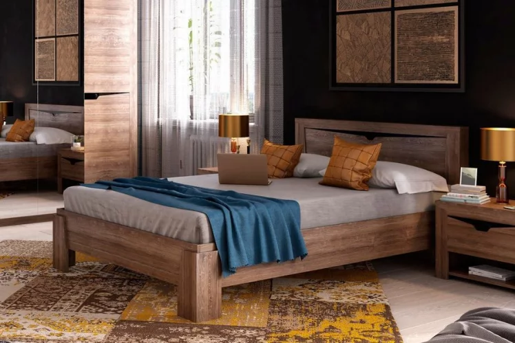 Кровать 1200 Соренто 21 Дуб Стирлинг_4