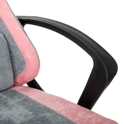 Кресло компьютерное BRABIX Forcer GM-127, 2 подушки, ткань, розовое/серое_6