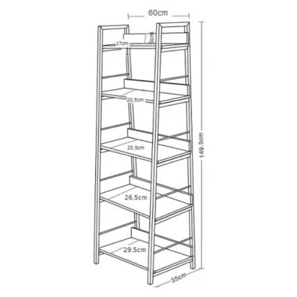Стеллаж на металлокаркасе BRABIX LOFT SH-003 Дуб натуральный_12