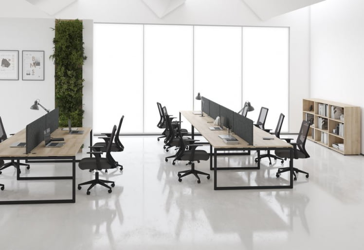 Стол письменный левый XTEN-Q XQCT 149 L Бук Тиара Алюминий_1