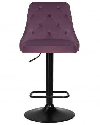 Стул барный DOBRIN JOSEPH BLACK (пудрово-сиреневый велюр (MJ9-52))_5