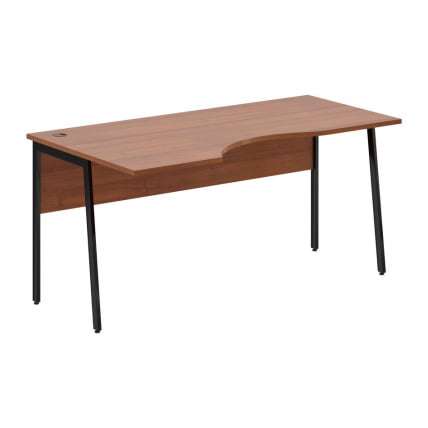 Стол эргономичный левый IMAGO Plus СА-1P(Л) Орех французский Черный_0