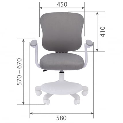 Детское кресло CHAIRMAN KIDS CH106 Серый_5