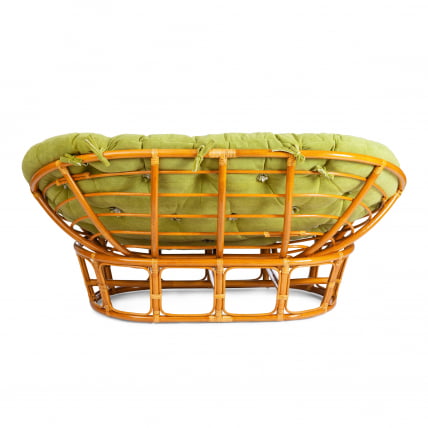 Диван MAMASAN/МАМАСАН 23/02 W /с подушкой/ подушка 182х119 см, 169х102х80 см, Pecan (орех), флок, олива, 23_3