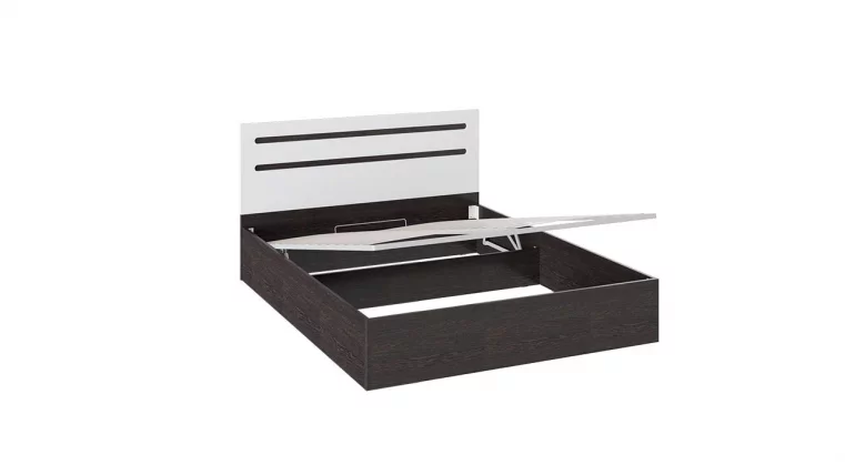 Кровать с подъемным механизмом Фьюжн ТД-260.01.04 Белый глянец Венге Линум_0