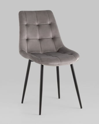 Стул Флекс New велюр светло-серый 2шт_0