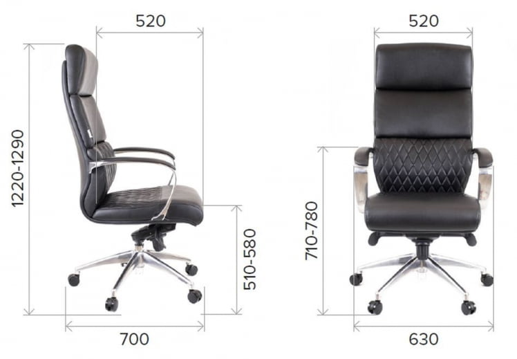 Кресло для руководителя Everprof President Экожа Черный_8