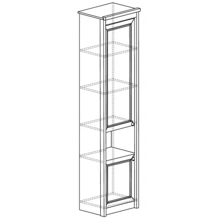 Шкаф многоцелевой Флоренция 643 Дуб Оксфорд_1