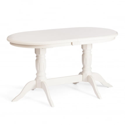 Стол COPPOLA бук, мдф, 140+40x80x77см, Ivory white_0