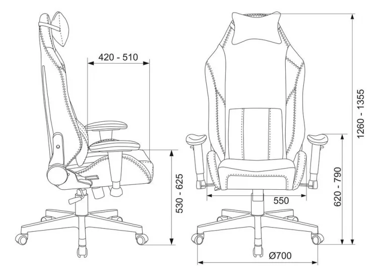 Геймерское кресло Zombie HERO JOKER PRO Черный-фиолетовый_16