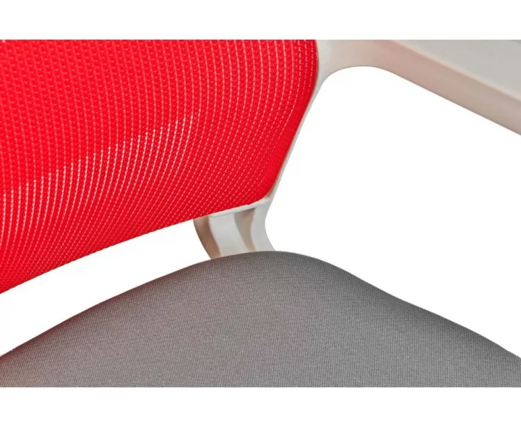 Кресло офисное Бит LB белый пластик Красный_4