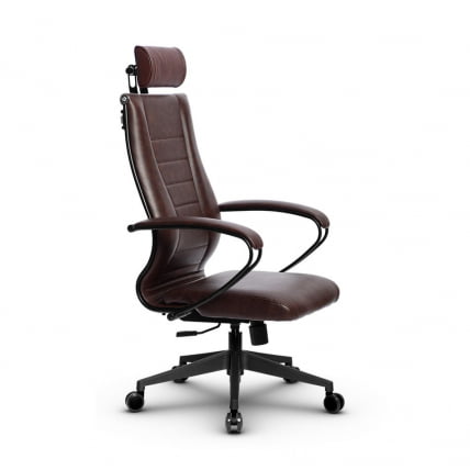 Кресло офисное МЕТТА Комплект 34, Основание 17832 Комплект 4 Коричневое_1