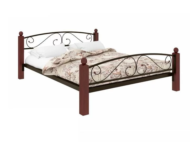 Кровать Вероника Lux Plus 1600х1900 Коричневая_0