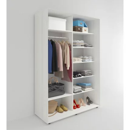 Шкаф-купе 2-х дверный Акцент-Лайт 3 1600х600 Выбеленное дерево_1