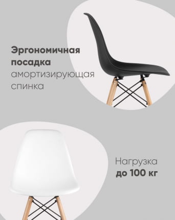 Стул Еамес Стйле ДСВ голубой 4 шт. комплект (разборный каркас) / Eames Style DSW_3