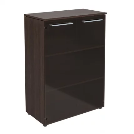 Шкаф со стеклянными дверьми MMC 85.2 Венге Магия_0