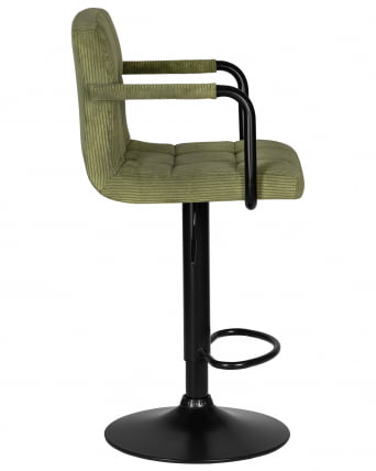 Стул барный DOBRIN KRUGER ARM BLACK (зеленый вельвет (LAR-E2041-7))_2