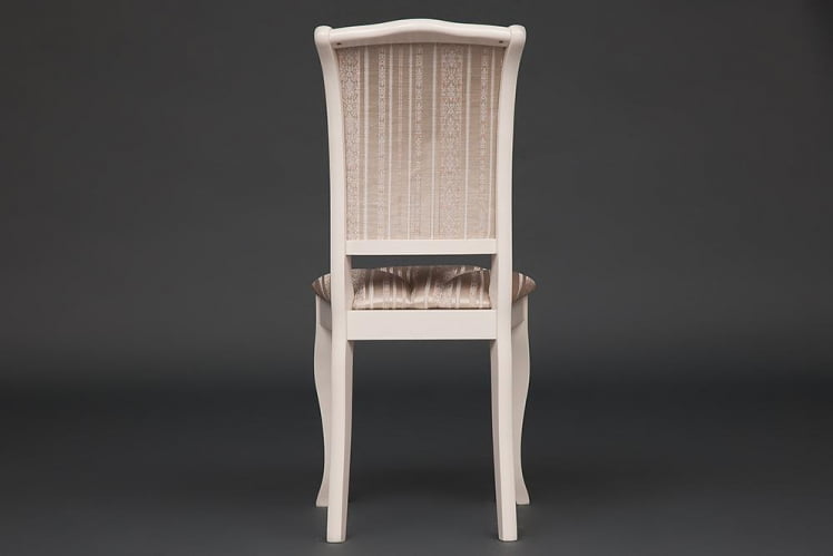 Стул Opera ( OP-SC ) дерево гевея, 45х53х97см, butter white (слоновая кость), ткань бежевая, рисунок золотистый (180-9)_4