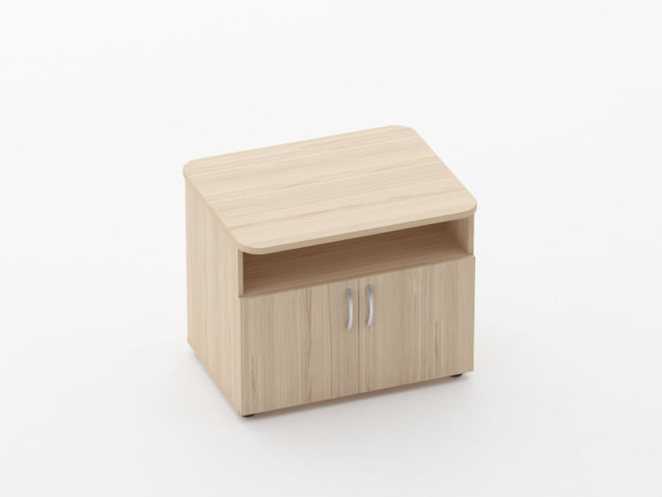 Тумба под оргтехнику Glassy 3.16.10 Орех_0